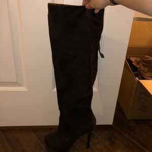 Charles by Charles David knee high brown boots 10B